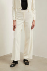 Pantalon large taille haute