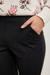 High waist ponte pant with applied pocket