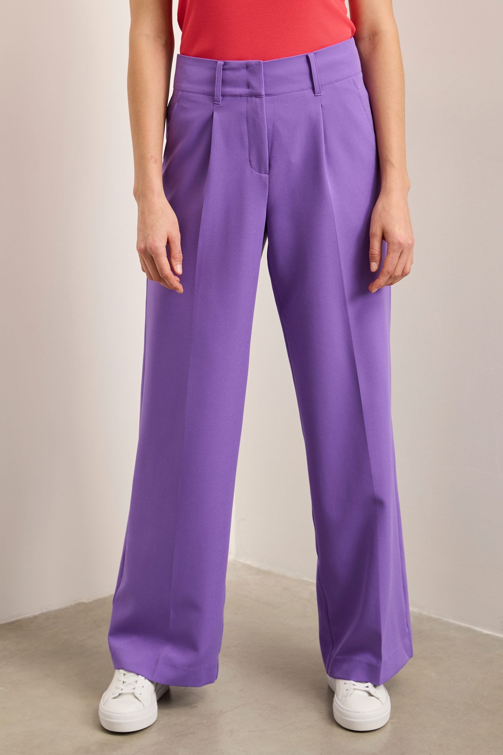 Pantalon large fluide à plis