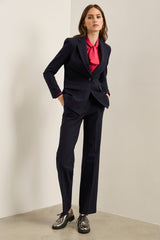 Modern Fit Straight Pant With Wide Loops