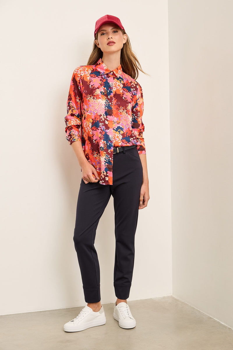 FLORA PONTE FULL-LENGTH SLIM PANT - UP! Pants