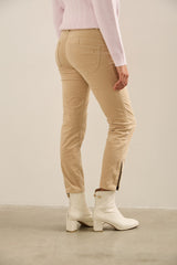 Pantalon Push up en velours côtelé à détail de zip