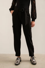High Waist Fluid Pant With Belt