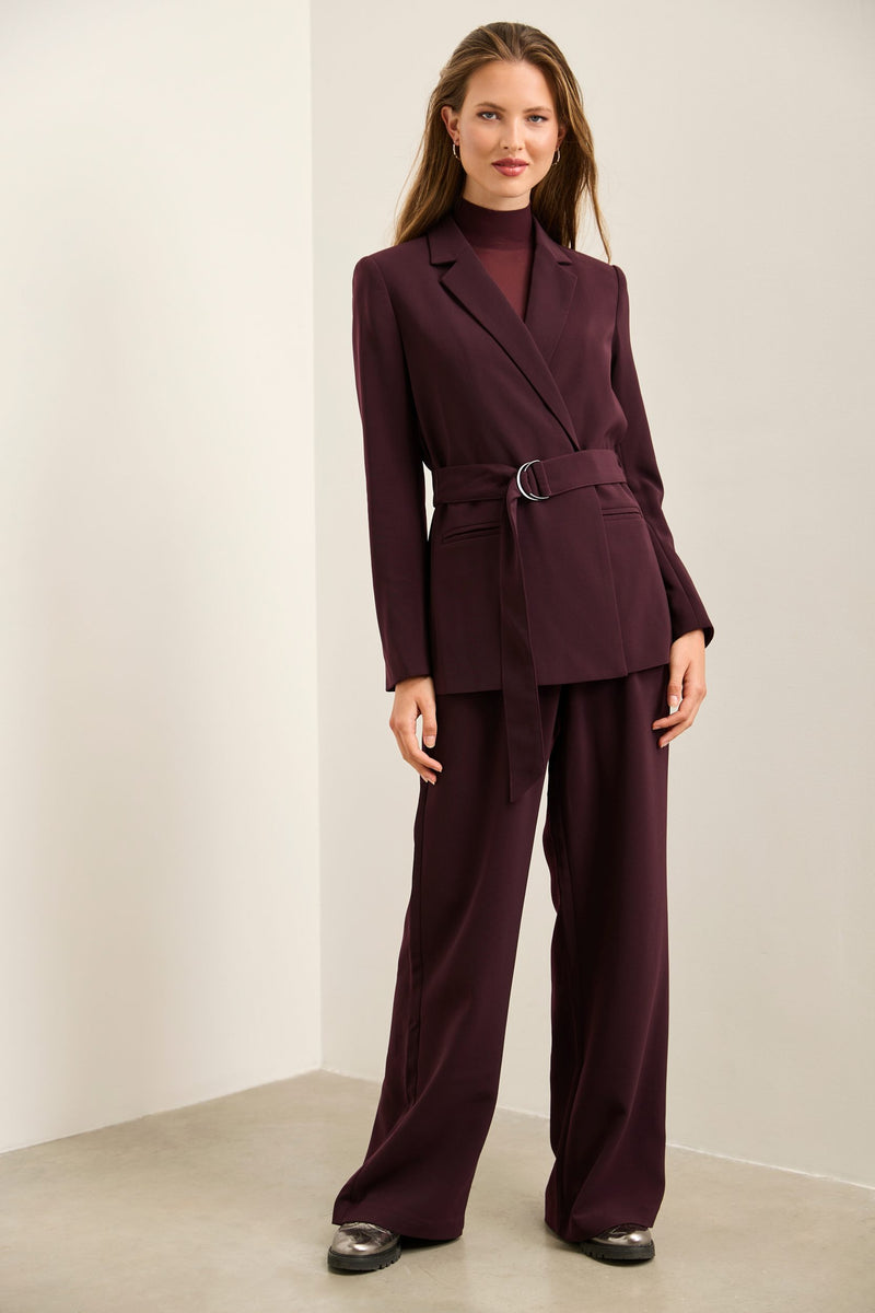 Pantalon taille haute large fluide cheap