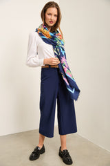 Sport Chic wide leg cropped pant