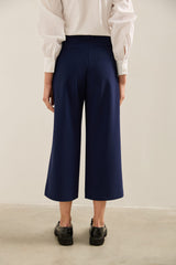 Sport Chic wide leg cropped pant