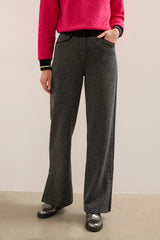 Stretch Straight Pant With Side Vents