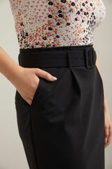 Jupe Sport Chic taille haute avec ceinture