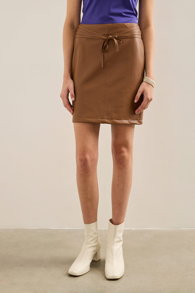 Vegan Leather Pencil Skirt