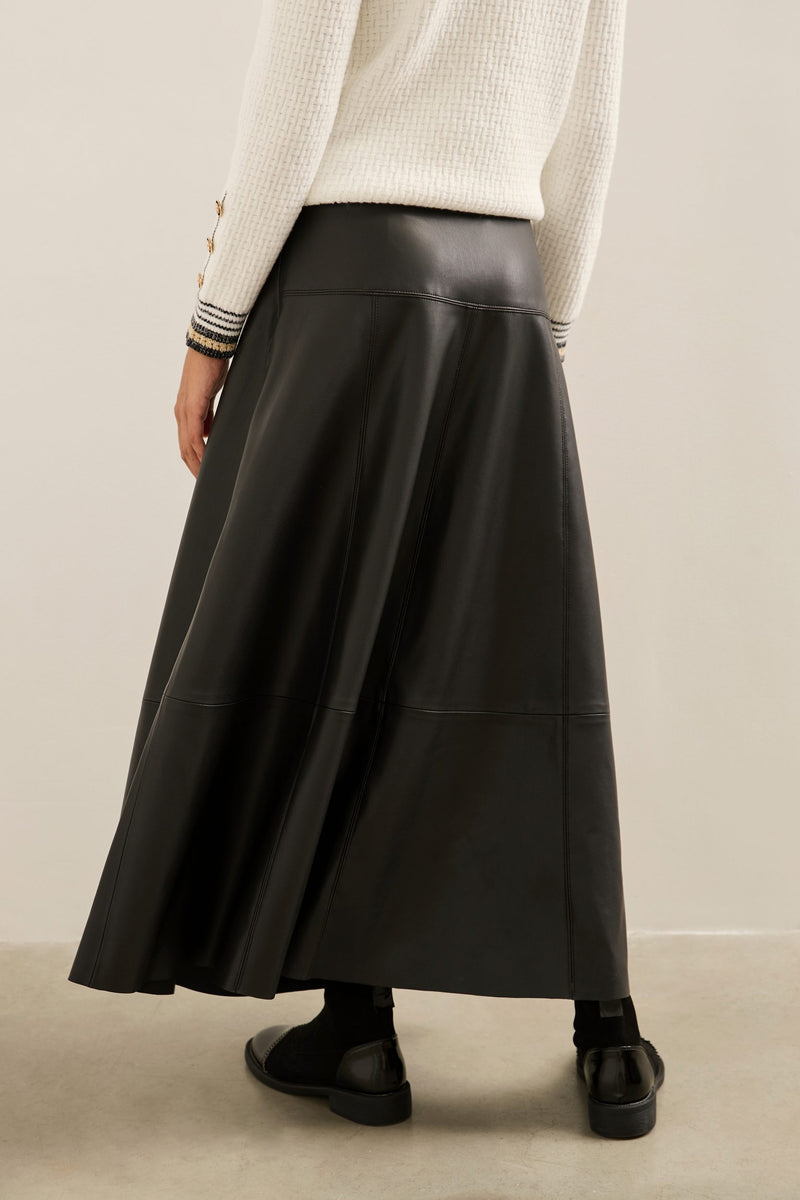 ENZA COSTA Vegan Leather Wrap Skirt | EVEREVE