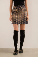 Jacquard A Line Skirt