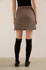 Jacquard A Line Skirt