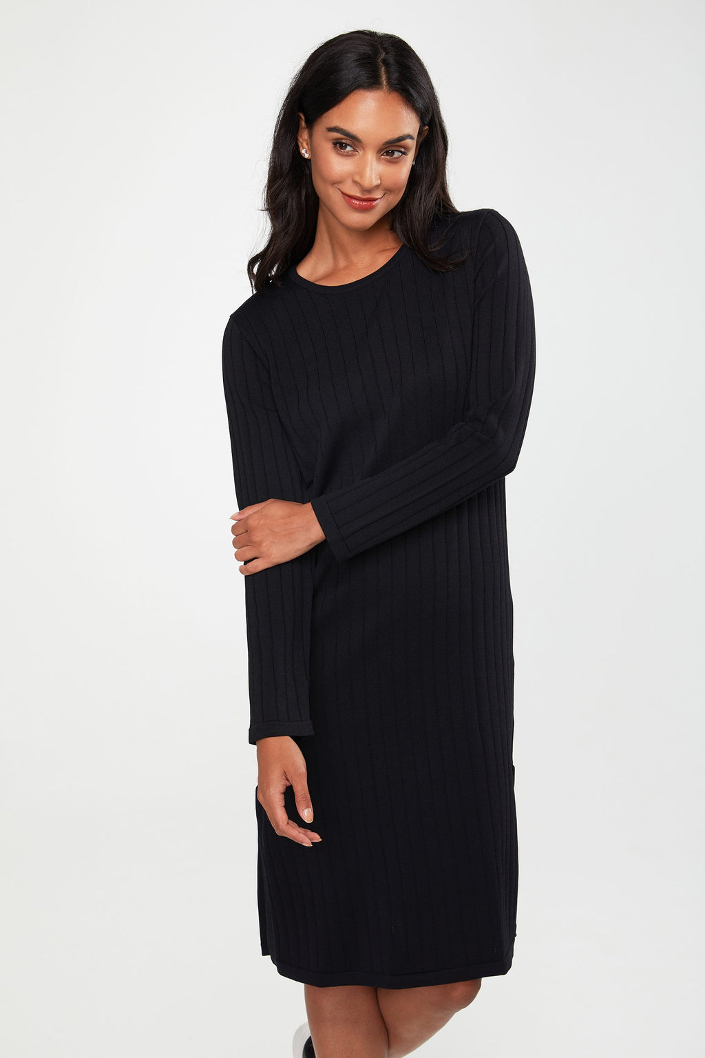 Knitted dress with long slit TRISTAN Canada