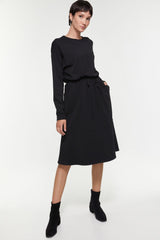 Robe oversize avec cordon de serrage