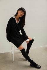 2-in-1 knitted dress