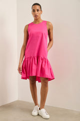 Dress with frill & bow at back