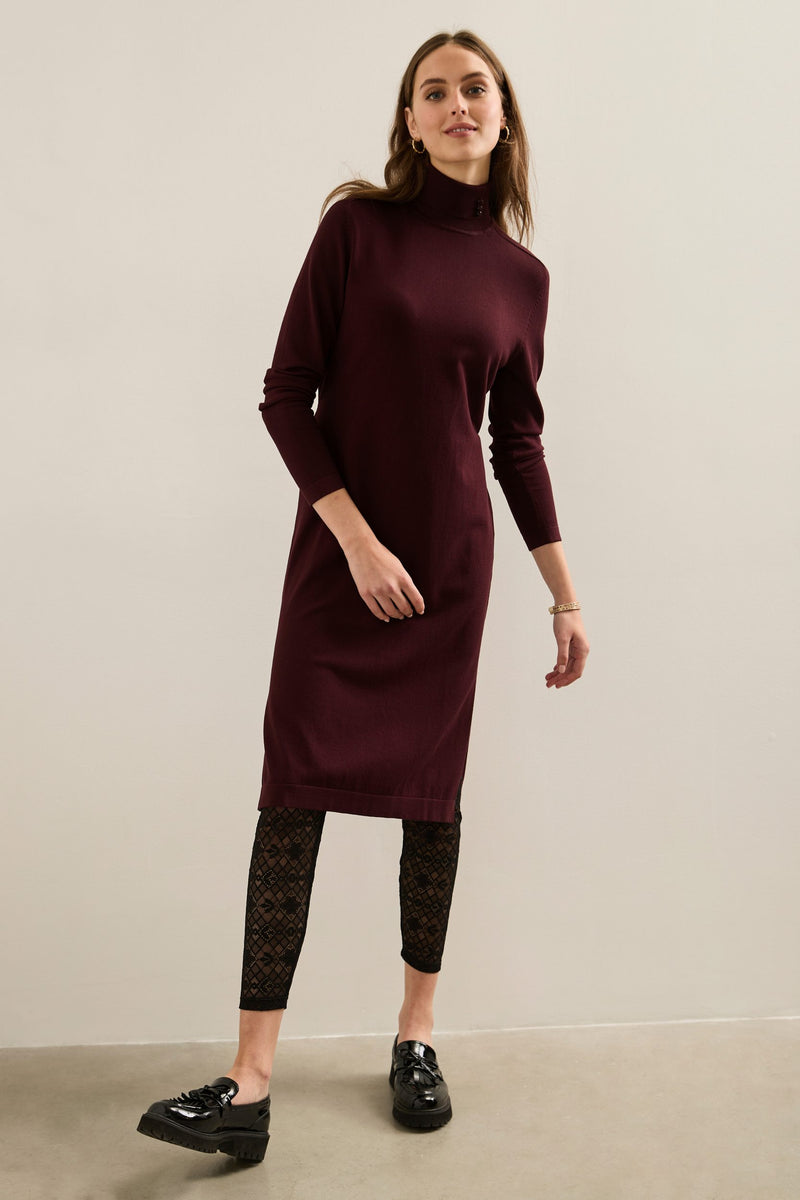 Knitted Dress With Belt