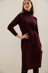 Knitted Dress With Belt