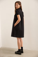 Polo Collar Swing Dress
