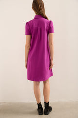 Polo Collar Swing Dress