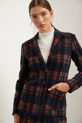 Blazer ajusté extensible à deux boutons
