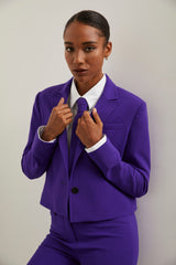 Cropped oversized blazer