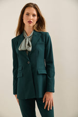 Fitted Blazer With Flap Pockets