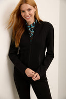 Knit Jacket With Zippers