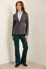 Printed Sport Chic Fitted Blazer