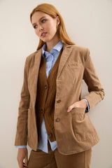 Fitted Corduroy Blazer