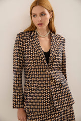 Fitted Jacquard Blazer