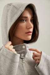 Manteau long avec capuche