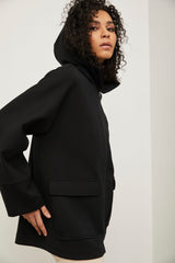 Manteau long avec capuche