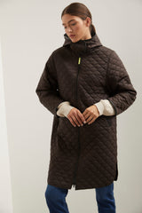 Oversized quilted coat
