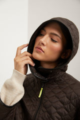 Oversized quilted coat