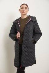 Oversized quilted coat