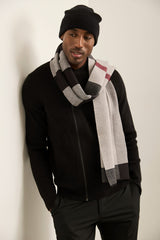 Check Knit Scarf