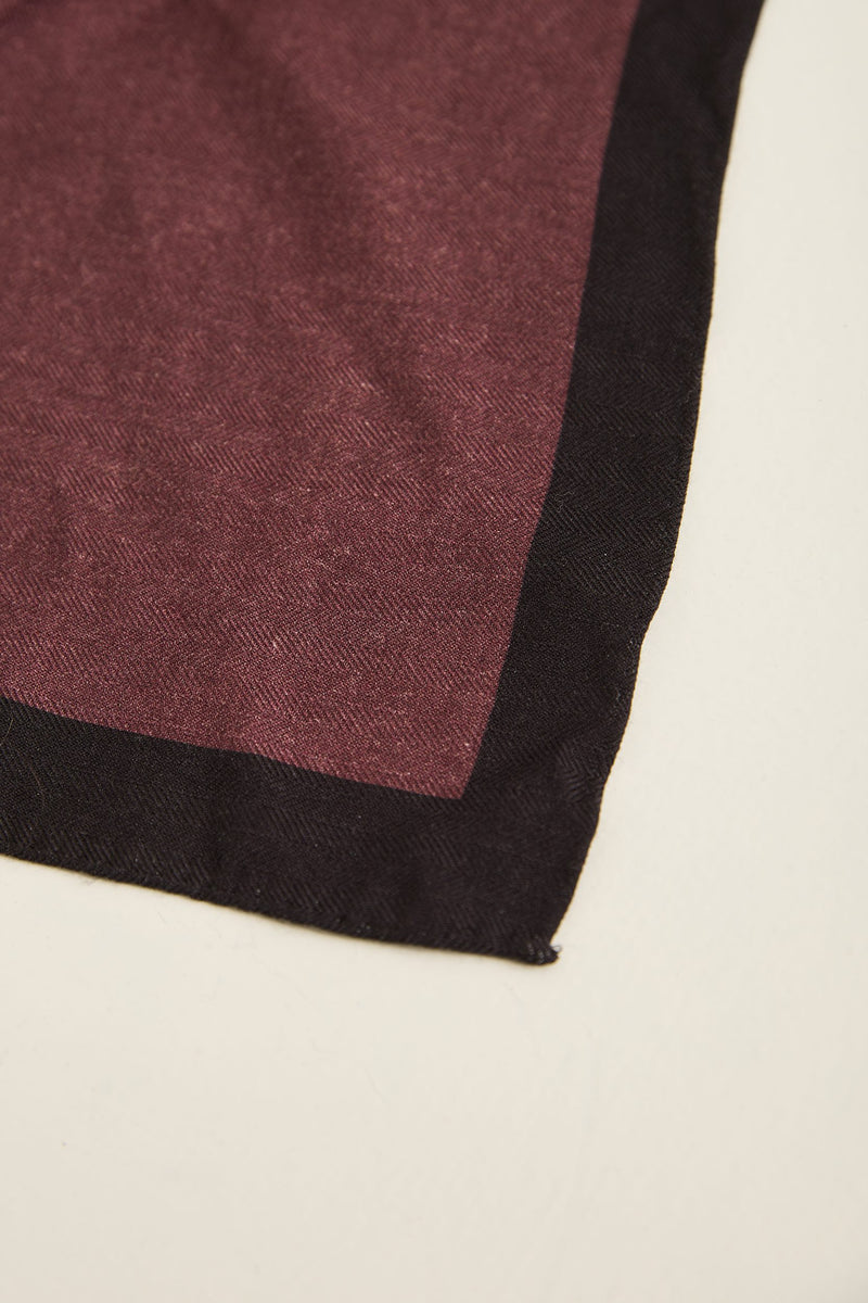 Foulard de poche bloc de couleurs à chevron