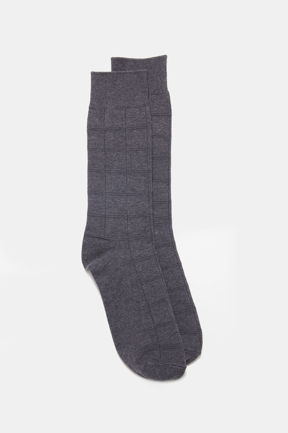 Bas de coton à motif damier