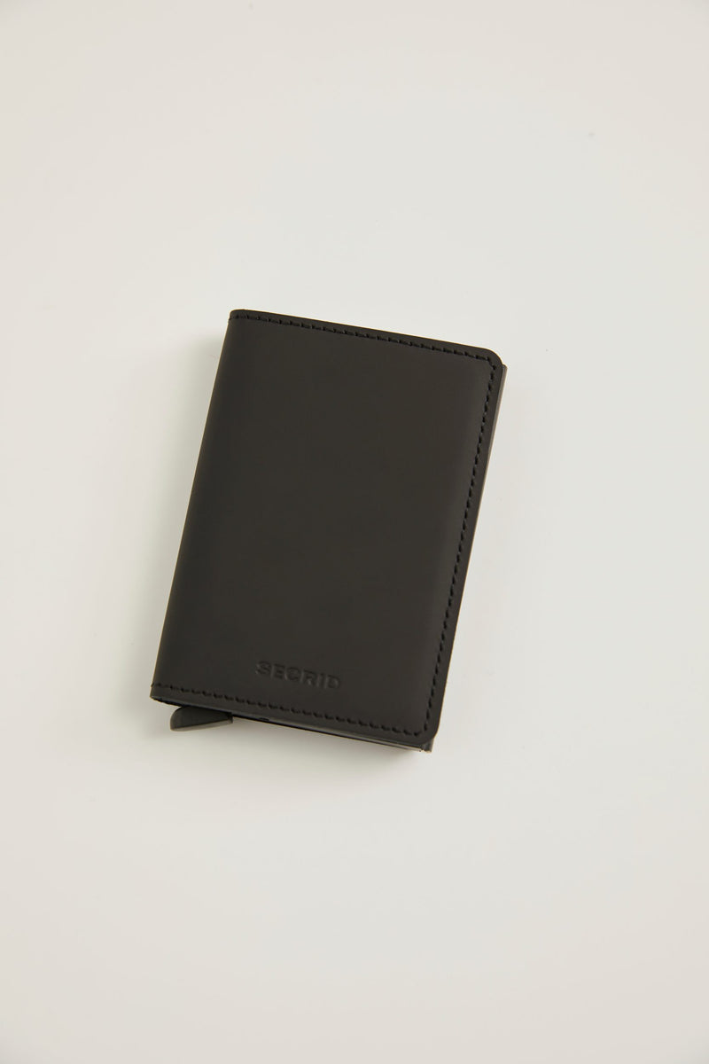RFID blocking leather wallet