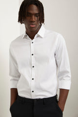 Poplin fitted shirt