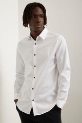 Poplin fitted shirt