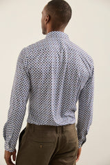Extra-Fitted Micro Pattern Jersey Shirt
