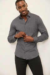 Extra-Fitted Micro Pattern Jersey Shirt