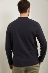 Long sleeve t-shirt with rib details