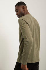 Long sleeve t-shirt with rib details