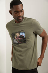 Vintage bus printed t-shirt