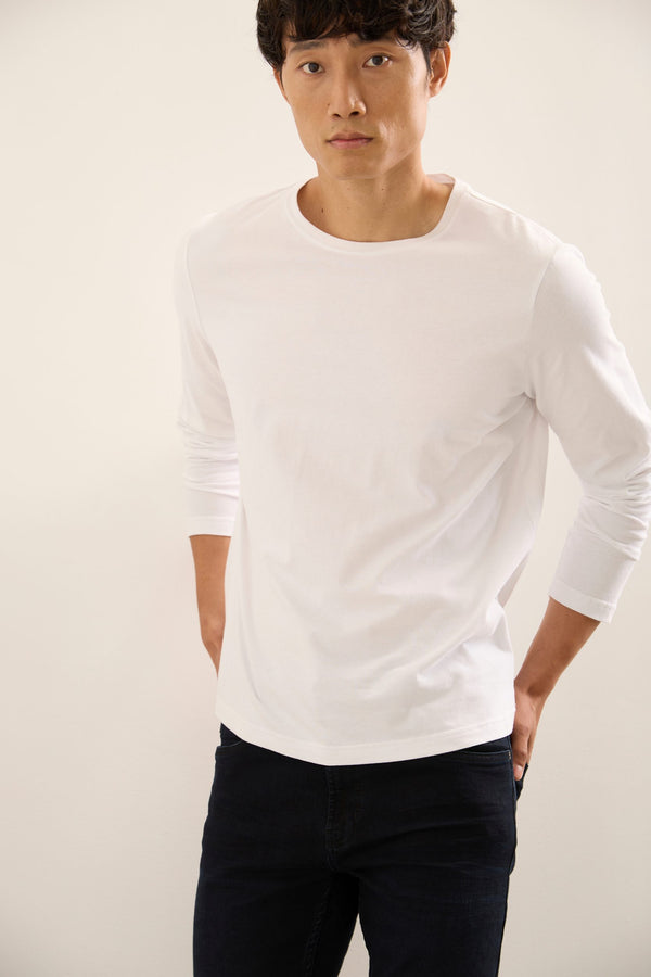 Basic Crew Neck Long Sleeve T-Shirt