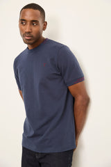 Contrast Rib Short Sleeve Crew Neck T-Shirt