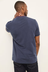Contrast Rib Short Sleeve Crew Neck T-Shirt